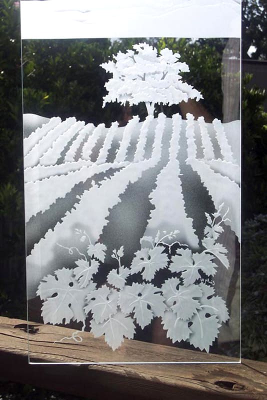 Grape Vinyard door panel