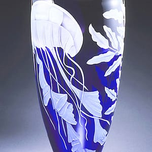 Jellyfish Vase Blue